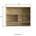 Armário Aéreo Para Cozinha Paris 2 Portas E 2 Vidros Mdf