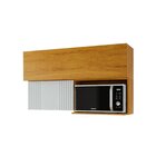 Armário Aéreo Para Cozinha Porta Microondas 100% Mdf Paloma C