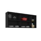 Armario Aereo Para Cozinha Preto Santorini Brienza Movelaria