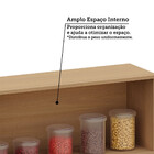 Armário Aéreo Para Geladeira 100 Mdf 1 Porta Basculante 80cm