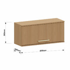 Armário Aéreo Para Geladeira 100 Mdf 1 Porta Basculante 80cm