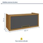 Armário Aéreo Para Geladeira 1 Porta Basculante Imperatriz  1