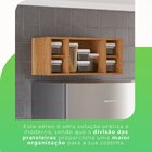 Armário Aéreo Para Geladeira Pérola Cinamomo