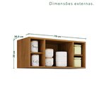 Armário Aéreo Para Geladeira Pérola Cinamomo