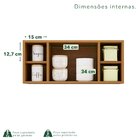 Armário Aéreo Para Geladeira Pérola Cinamomo