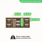 Armário Aéreo Para Geladeira Pérola Cinamomo