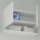 Armário Aéreo Para Lavanderia 2 Portas 1 Prateleira Branco