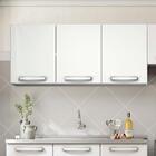 Armário Aéreo Para Lavanderia 3 Portas 100% Aço Branco Winnie