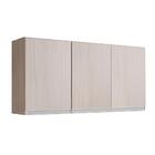 Armário Aéreo Para Lavanderia 3 Portas Malbec Avelã Gabriela