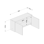 Armário Aéreo Para Lavanderia Navegantes - Preto/new Avelã