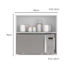 Armário Aéreo Para Micro-ondas Unna 1 Pt Branco