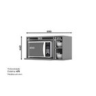 Armário Aéreo Para Microondas Ketlin  Cinza