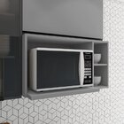 Armário Aéreo Para Microondas Ketlin  Cinza
