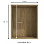 Armário Aéreo Para Quarto 1 Porta Itapua L571 - Kappesberg