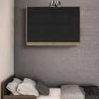 Armário Aéreo Para Quarto 2 Portas Nature Preto Fosco Gabriel