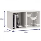 Armário Aéreo Para Quarto Aurora 1 Porta Branco Tx - Be Mobil