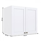 Armário Aéreo Para Quarto Infinity 2 Portas Branco - Genialfl