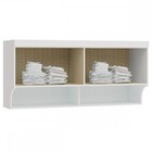 Armário Aéreo Para Quarto Modulado Infinity 2 Portas Branco/p