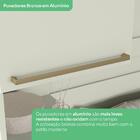 Armário Aéreo Para Quarto Seletto 3 Portas 2 Nichos Areia/jeq