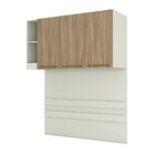 Armário Aéreo Para Quarto Seletto 3 Portas 2 Nichos Areia/jeq