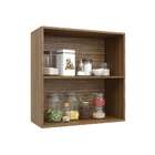 Armário Aéreo Paris 2 Pt Nogal E Verde