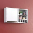 Armário Aéreo Pérola 1 Porta Sallêto Branco