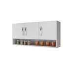 Armário Aéreo Plus Arte Móveis Branco Com Nicho Branco