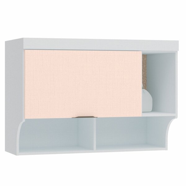 Armário Aéreo Ponte Modulado 1 Porta 1 Nicho Infinity  Branco