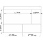 Armário Aéreo Ponte Modulado 1 Porta 1 Nicho Infinity Móveis