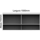 Armário Aéreo Ponte Modulado 2 Portas Infinity  Macadâmia/bra