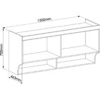Armário Aéreo Ponte Modulado 2 Portas Infinity Móveis Castro