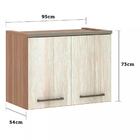 Armário Aéreo Ponte Solteiro Modulado 2 Portas 95cm Connect L