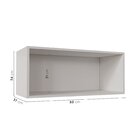 Armário Aéreo Porta Basculante 80cm Arizona Cabecasa Madeirao