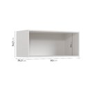 Armário Aéreo Porta Basculante 80cm Puxador 150cm Ipanema Cab