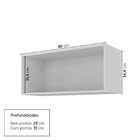 Armario Aéreo Porta Basculante 80cm Soho Cabecasa Madeiraorig