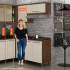 Armário Aéreo Porta Basculante 80cm Tarantela Chocolate/off W