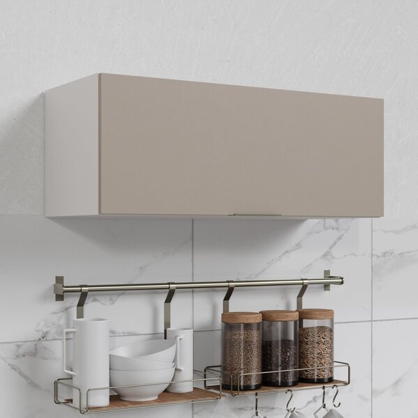 Armário Aéreo Porta Basculante 90cm Puxador 150cm Ipanema Cab