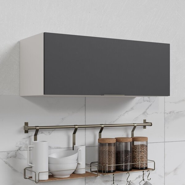 Armário Aéreo Porta Basculante 90cm Puxador 150cm Ipanema Cab