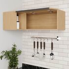 Armário Aéreo Porta Basculante Canto Reto Nara Cabecasa Madei