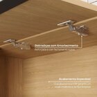 Armário Aéreo Porta Basculante Canto Reto Nara Cabecasa Madei