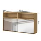 Armario Aereo Porta Em Vidro 2002105 Armoveis