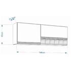 Armário Aéreo Prisma 2 Pt Branco