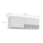 Armário Aéreo Prisma 2 Pt Branco