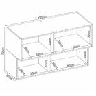 Armário Aéreo Proença 120cm Basculante 1 Porta Mdf E 1 Porta