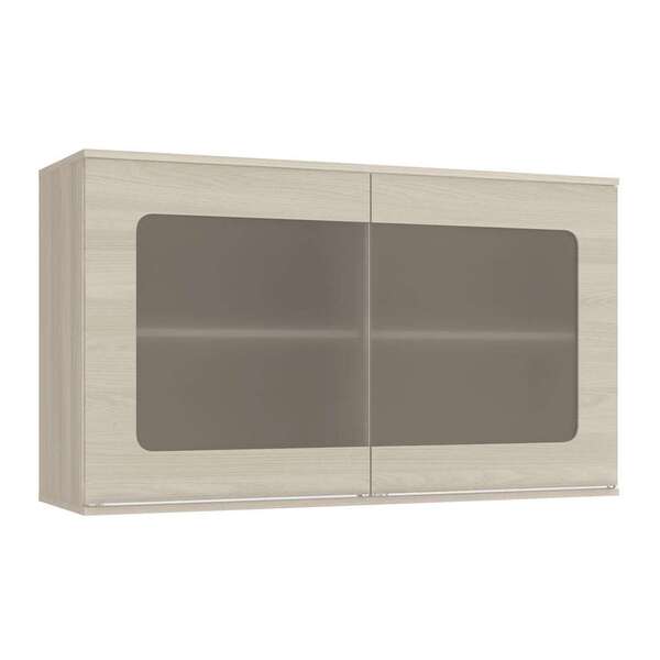 Armário Aéreo Ramona I 2 Pt Com Vidro Creme