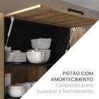 Armário Aéreo Raviolli 1 Pt Preto E Mel 34 Cm