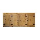 Armário Aéreo Rústico Com 5 Portas (200cm) - Madeira Maciça -