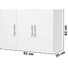 Armário Aéreo Santiago 3 Portas Branco – Passe Bem Móveis