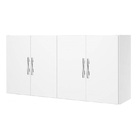 Armário Aéreo Santiago 4 Portas Branco – Passe Bem Móveis