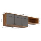 Armário Aéreo Seleta Para Cozinha Com 3 Portas